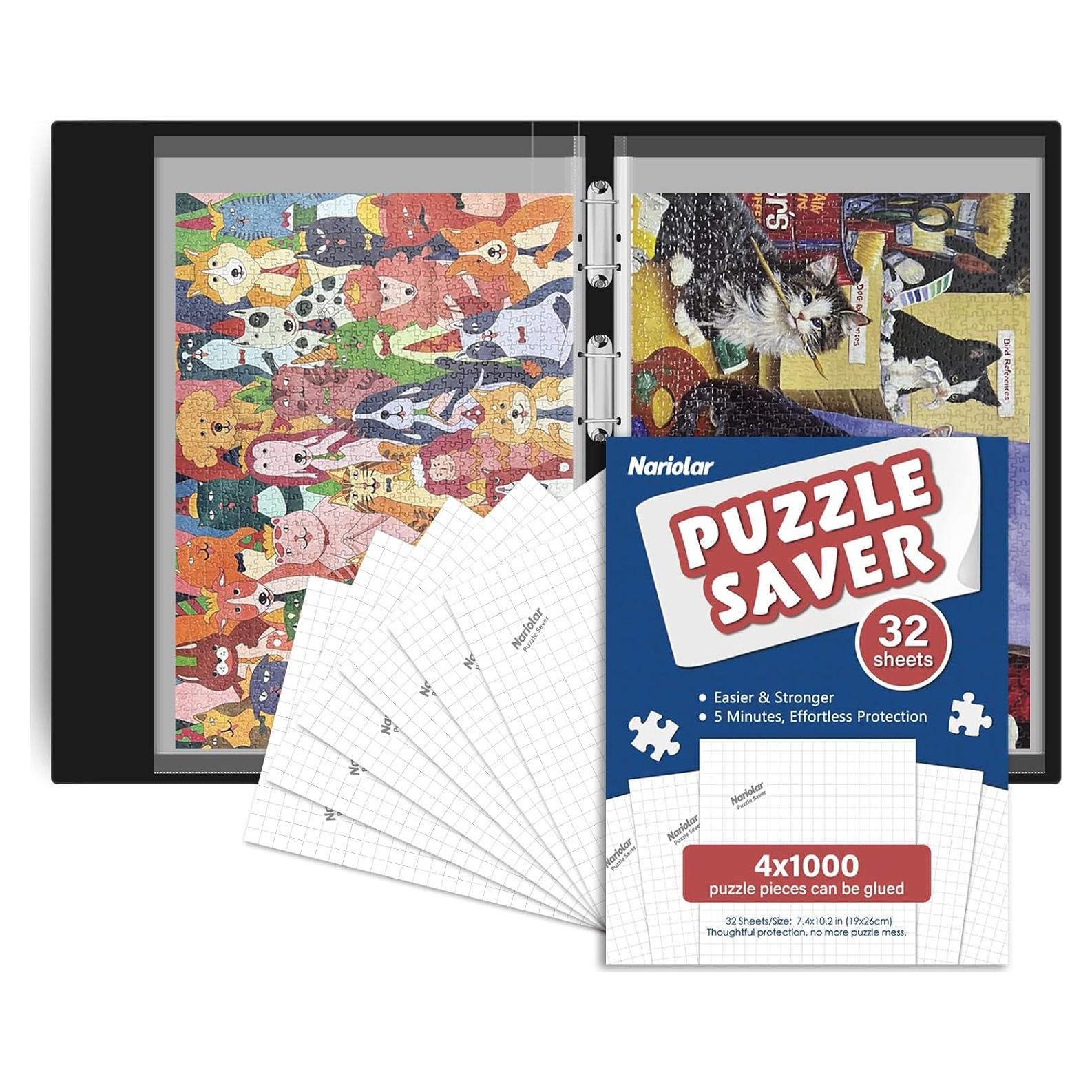 32 Hojas de Pegamento Nariolar para Rompecabezas 4x1000 Piezas
