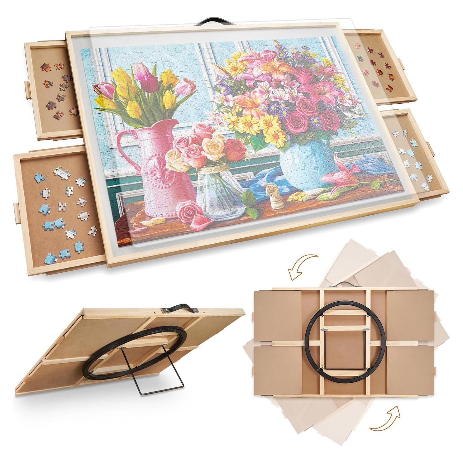 Tablero de Rompecabezas ALL4JIG 1000 Piezas Ajustable 76.5x57cm