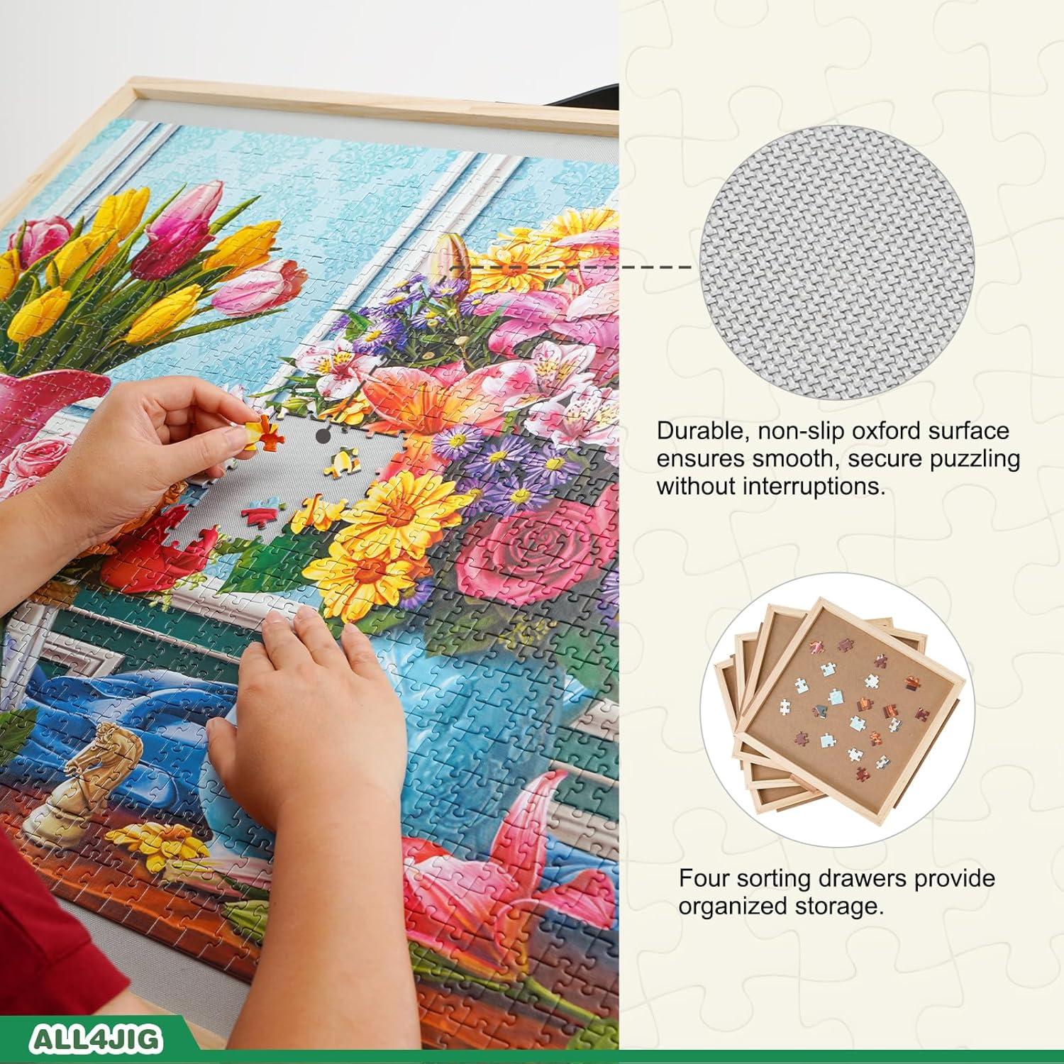 Tablero de Rompecabezas ALL4JIG 1000 Piezas Ajustable 76.5x57cm