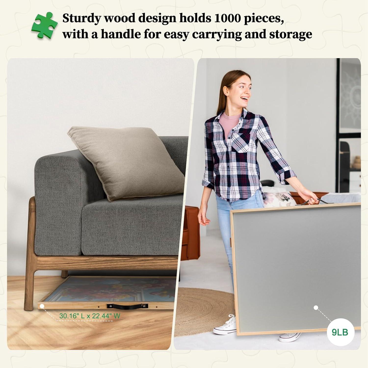 Tablero de Rompecabezas ALL4JIG 1000 Piezas Ajustable 76.5x57cm