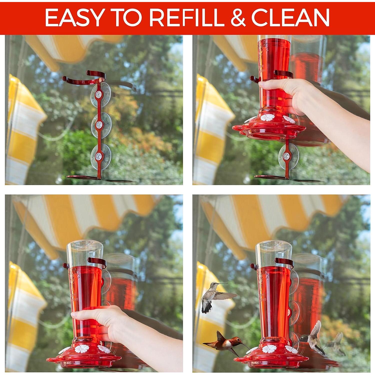 Alimentador de Colibríes Nature Anywhere 710 ml A Prueba de Fugas