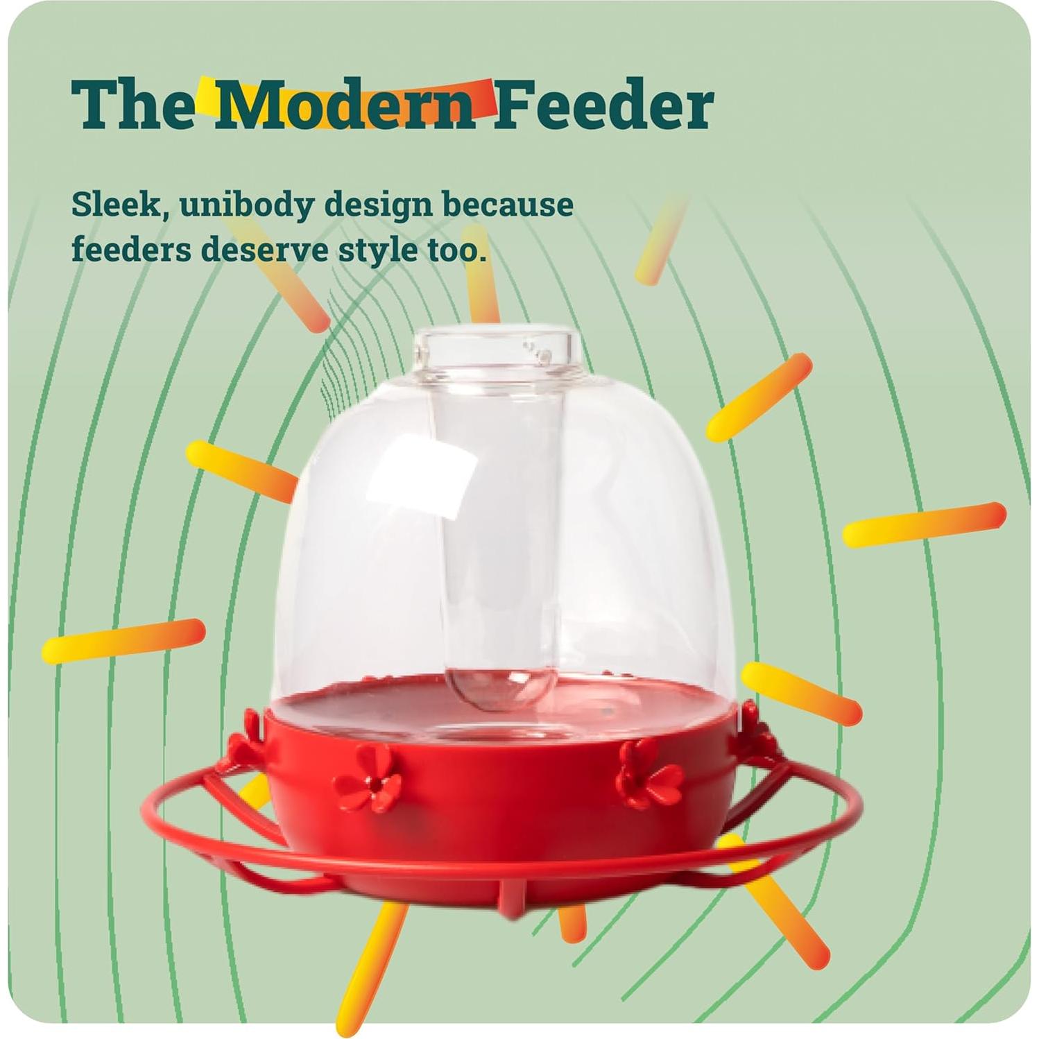 Alimentador de Colibrí HummingFun Murano Vidrio 19.5cm