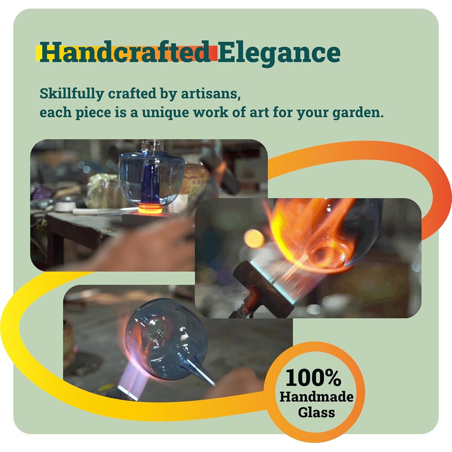 Alimentador de Colibrí HummingFun Murano Vidrio 19.5cm