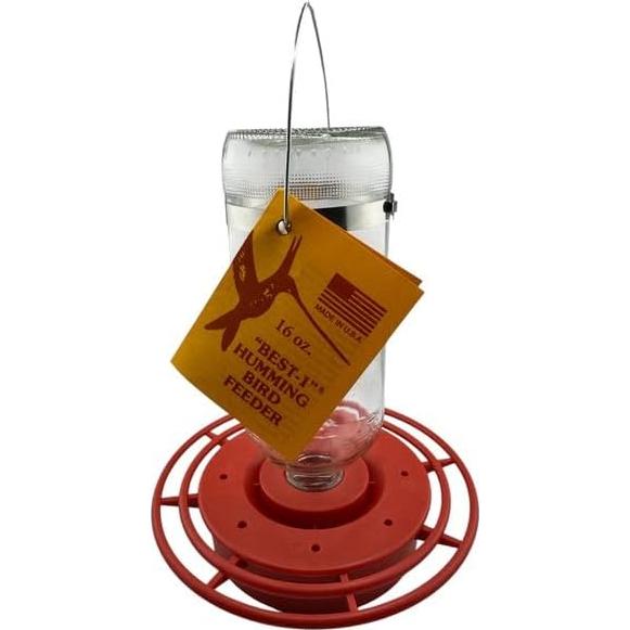 Alimentador de Colibríes Best-1 0.45L Vidrio Rojo 8 Puertos