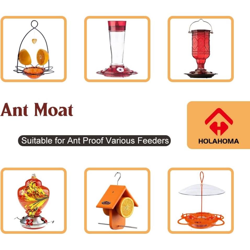 Moat para Alimentador de Colibrí HOLAHOMA 90ml 2 Piezas