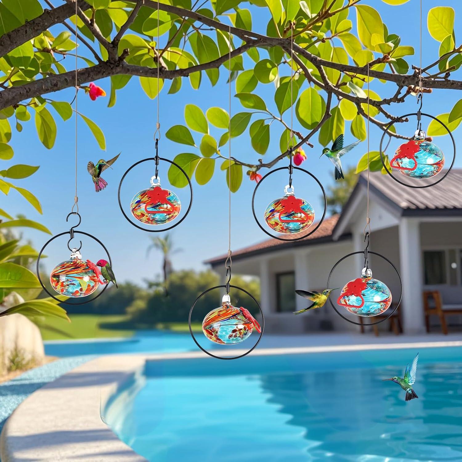 Alimentador de Colibríes HEADAK LIFE Circular 6 Puertos Azul