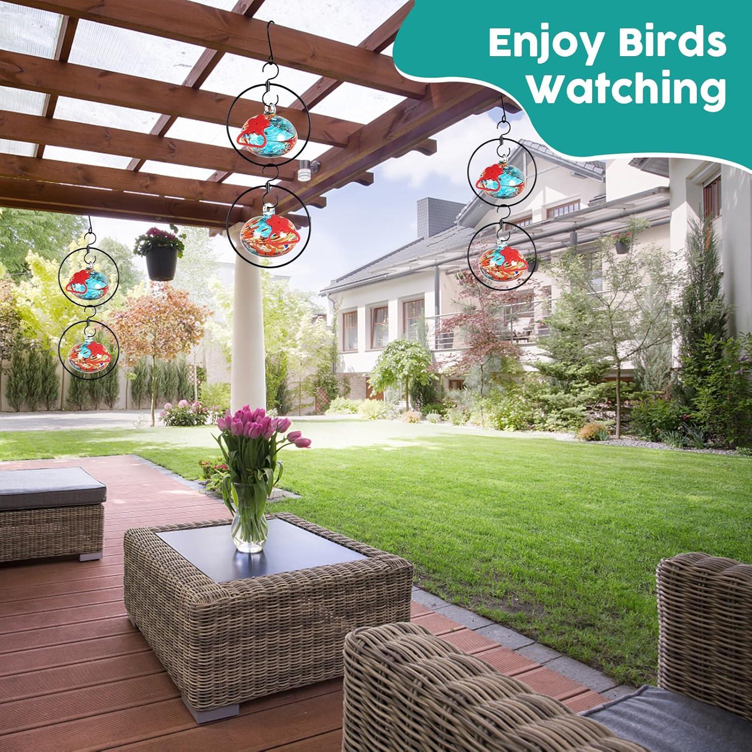 Alimentador de Colibríes HEADAK LIFE Circular 6 Puertos Azul