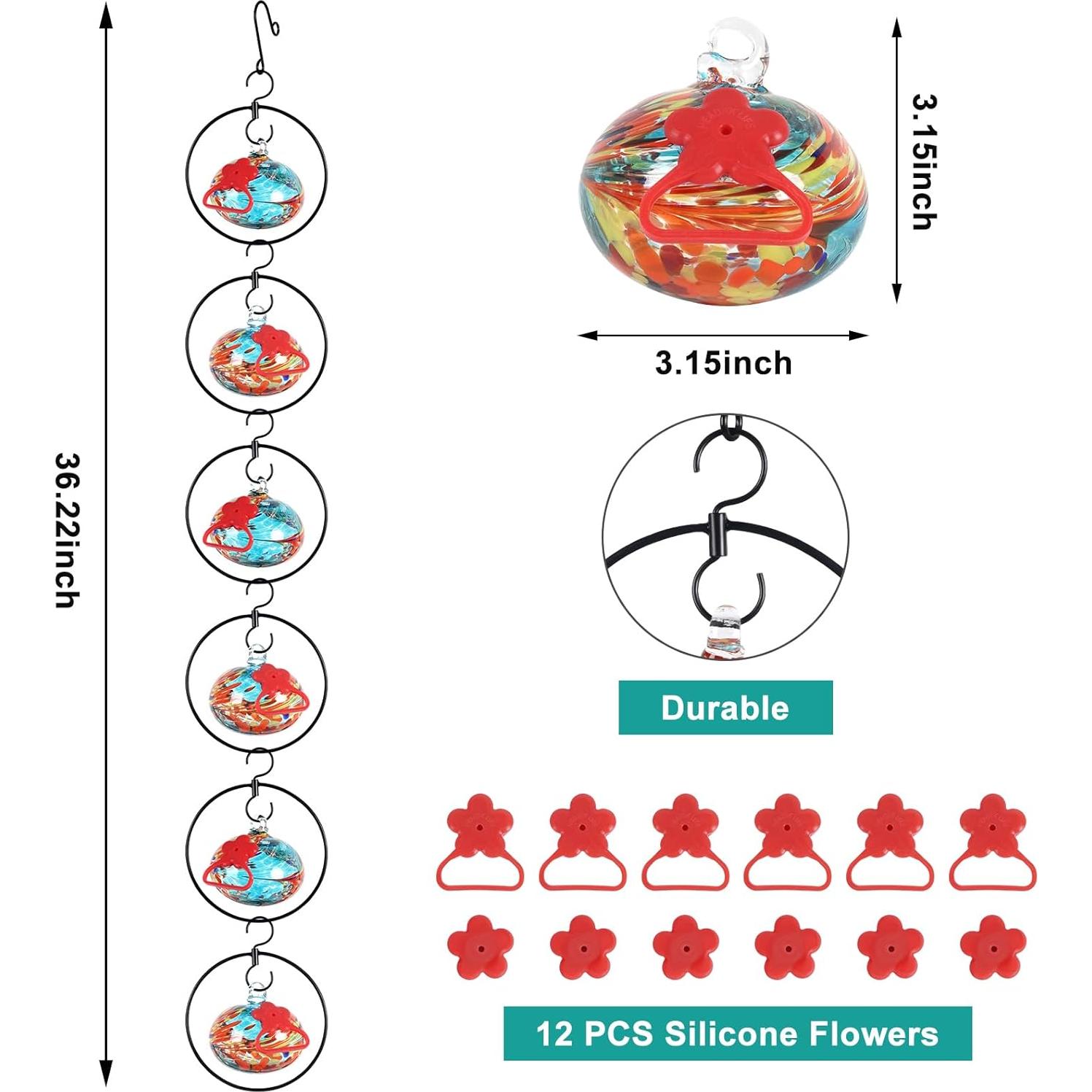 Alimentador de Colibríes HEADAK LIFE Circular 6 Puertos Azul