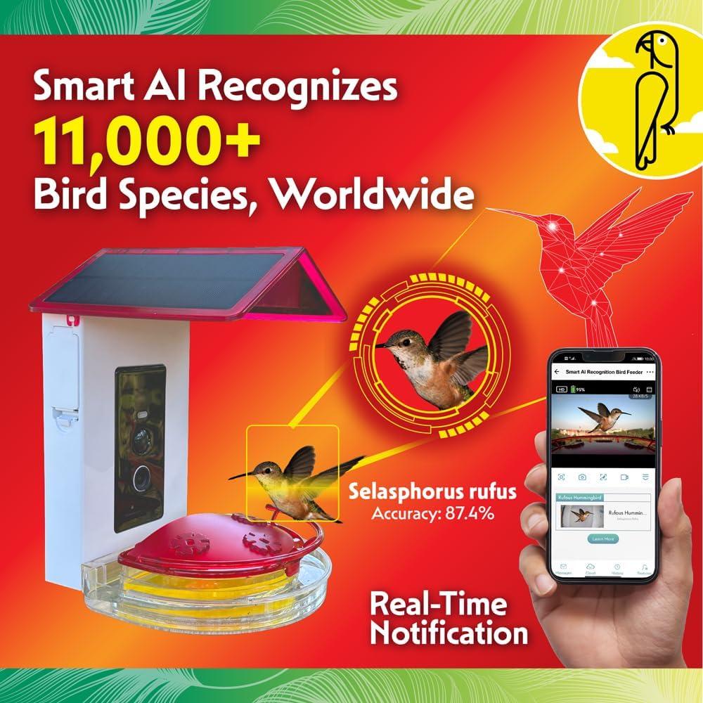 Comedero Inteligente para Colibríes Featherland Paradise