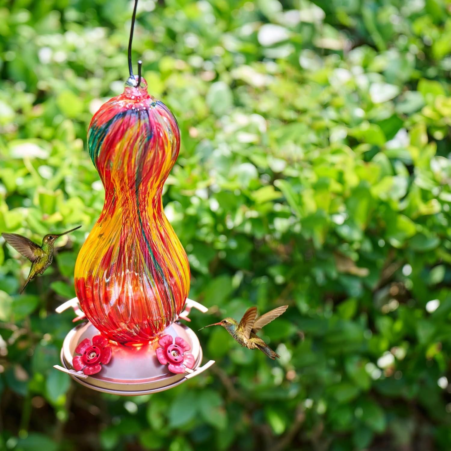 Alimentador de Colibríes Muse Garden Vidrio 1.5L Colgante