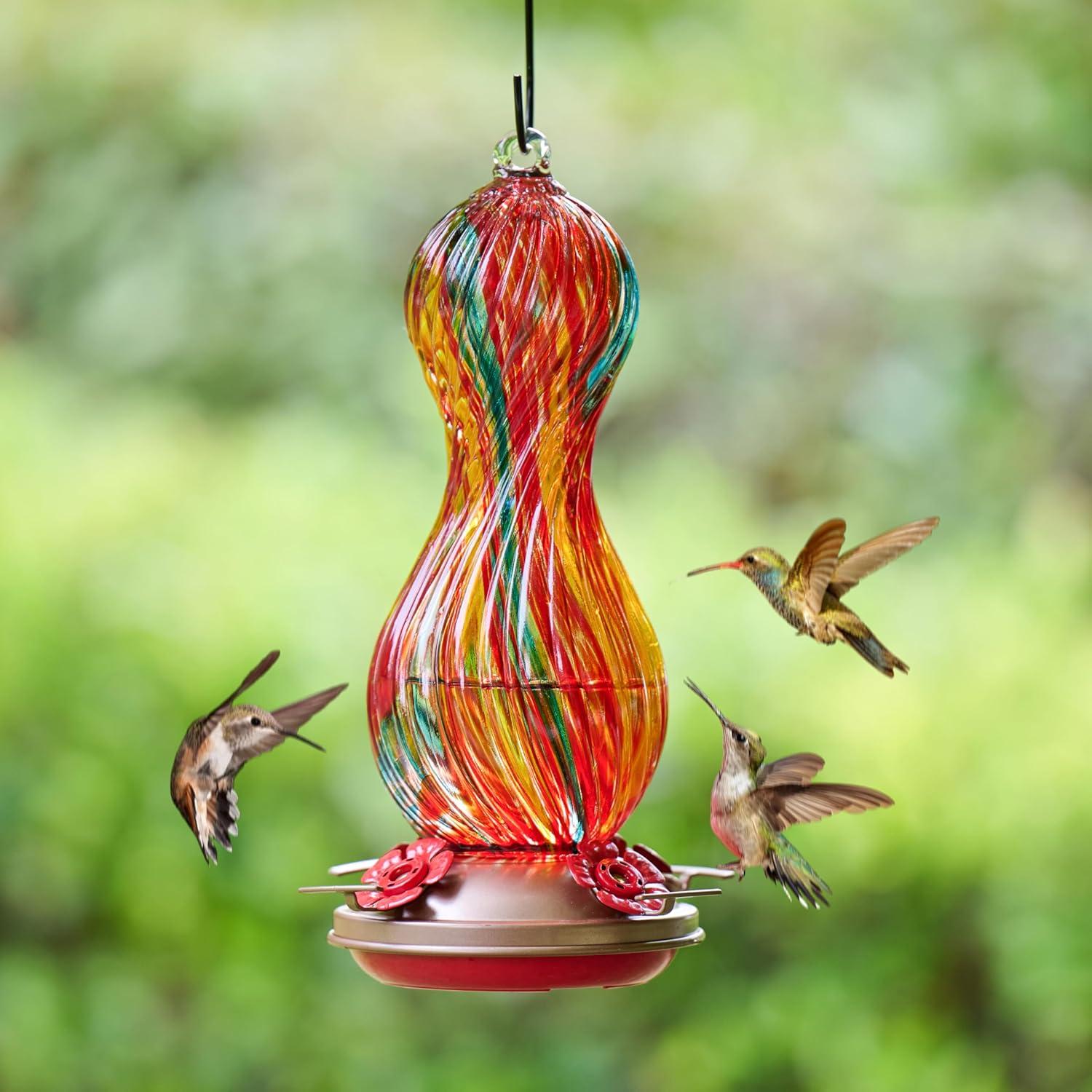 Alimentador de Colibríes Muse Garden Vidrio 1.5L Colgante