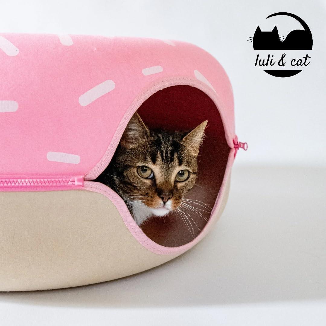 Cama Túnel para Gatos Donut Luli & Cat - Grande 61x61 cm