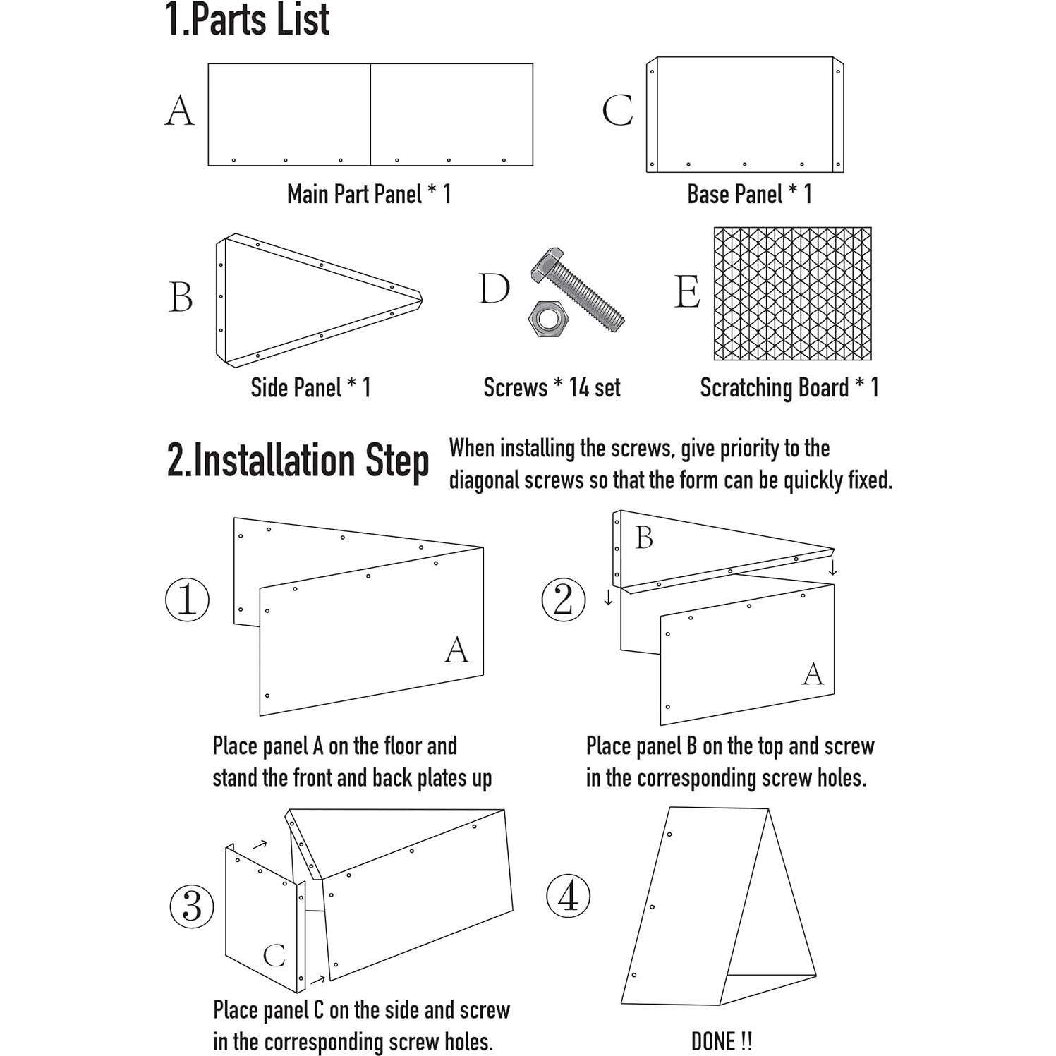 Cama para Gato SeunKieer con Tablero para Rascar 33x46x48cm