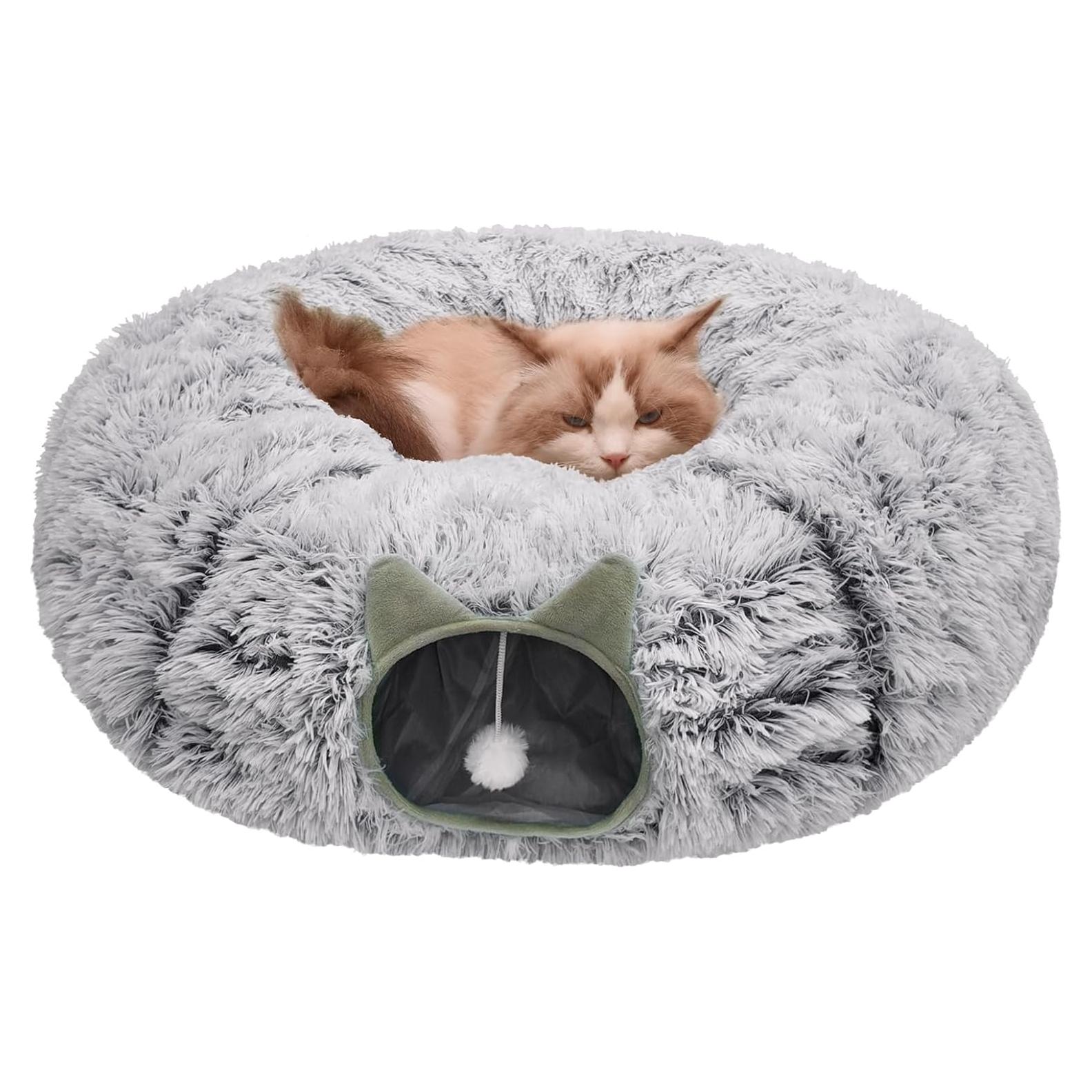 Cueva de Gato Donut CCKUU 200x100 cm Gris Lavable