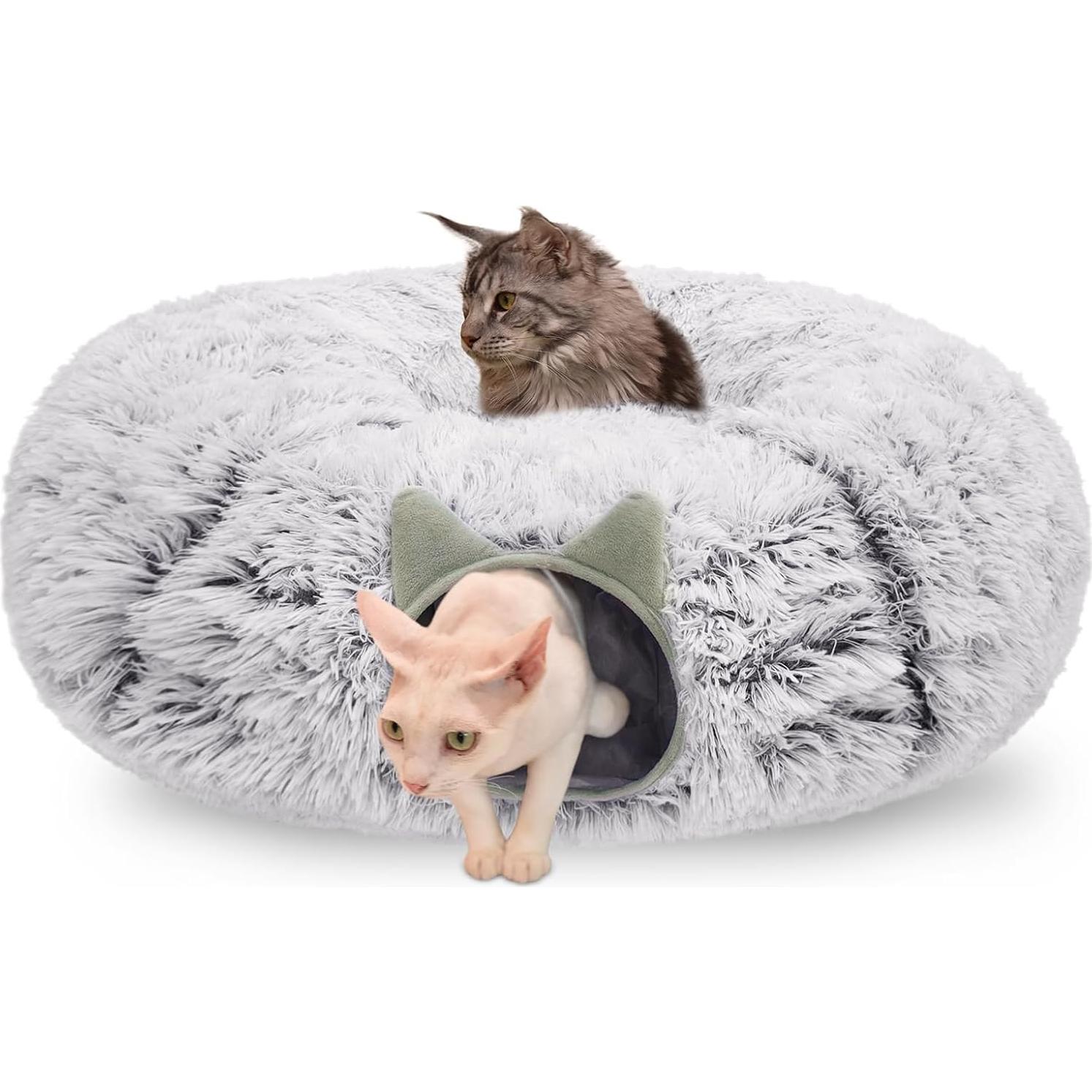 Cueva de Gato Donut CCKUU 200x100 cm Gris Lavable