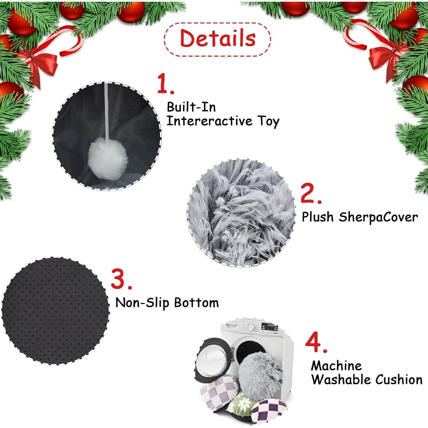 Cueva de Gato Donut CCKUU 200x100 cm Gris Lavable