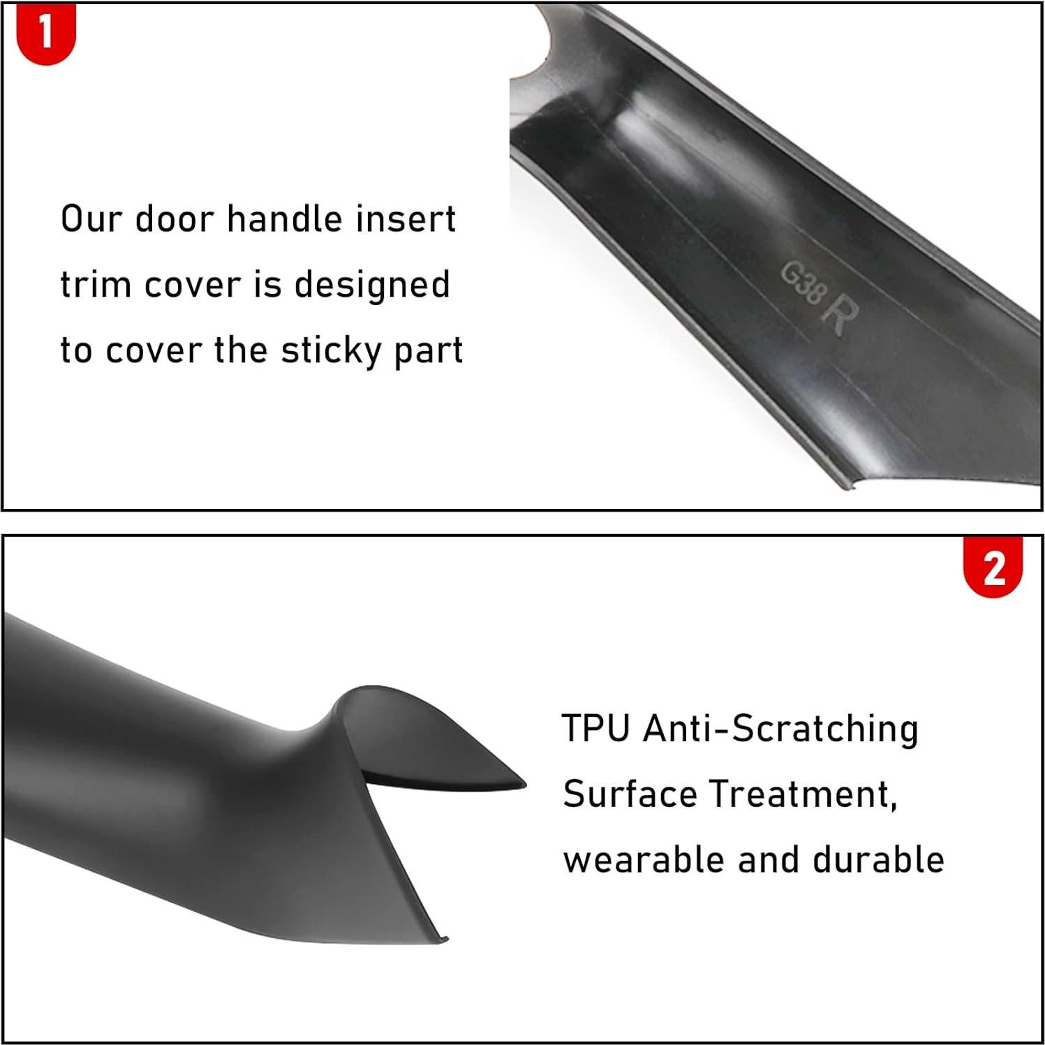 Cubiertas de Manijas de Puerta Jaronx para BMW Serie 5 G30 G31 2017-2022