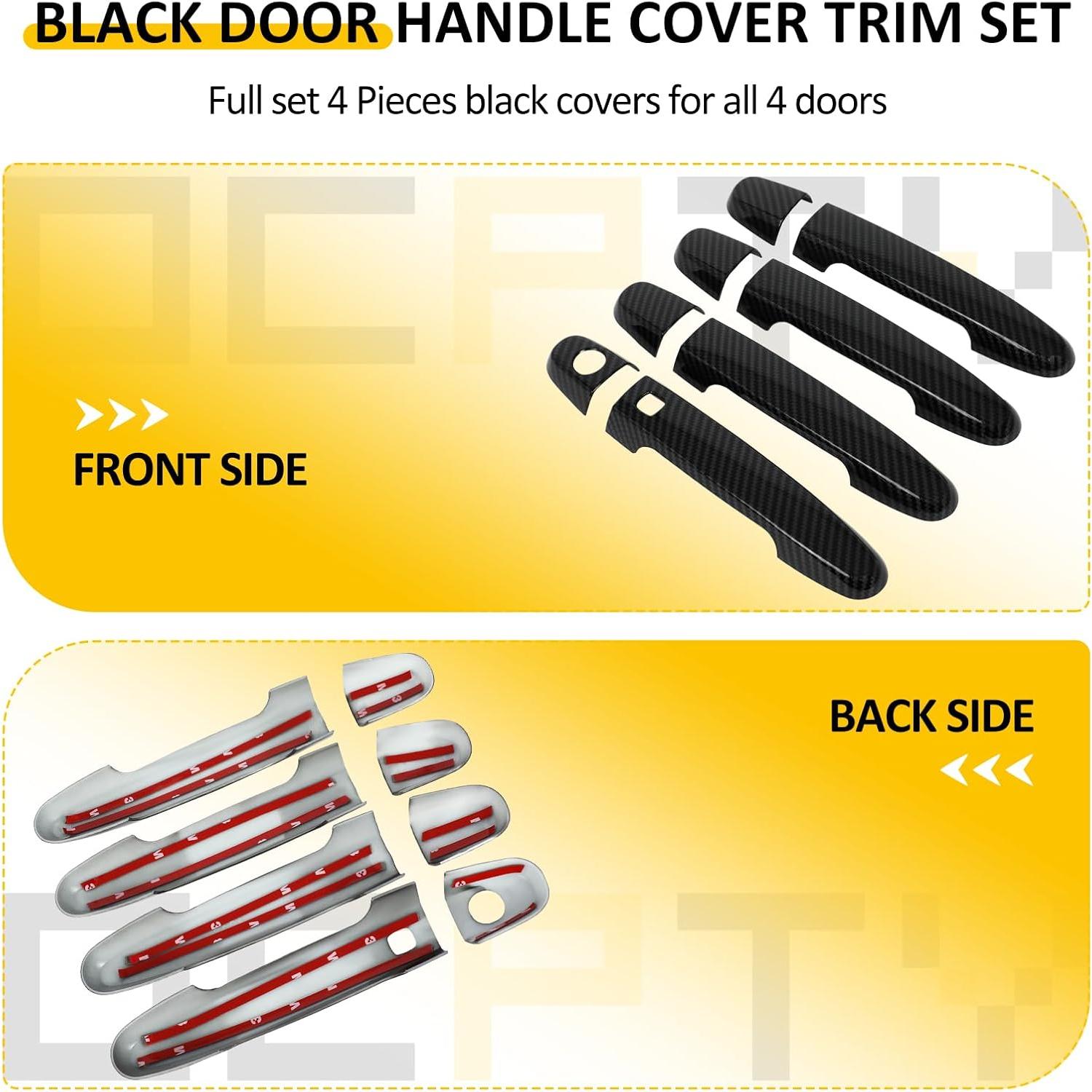Cubiertas de Manijas de Puerta OCPTY 4PCS para Toyota y Scion