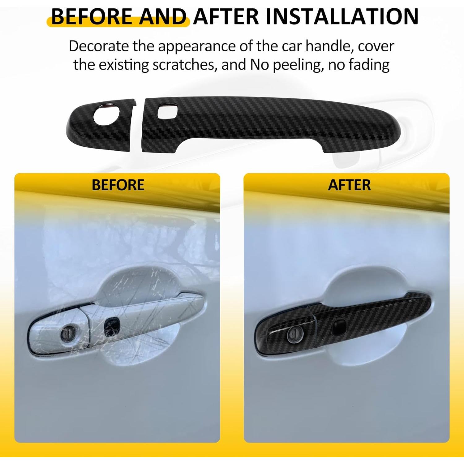 Cubiertas de Manijas de Puerta OCPTY 4PCS para Toyota y Scion