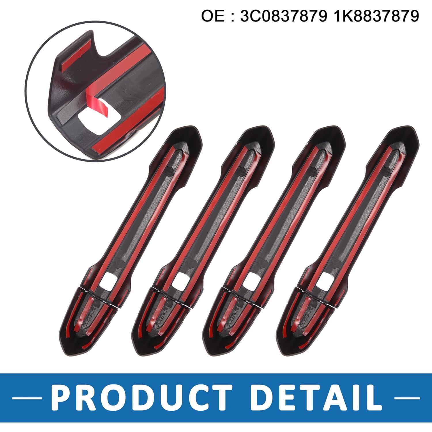 Cubiertas de Manija de Puerta Cadillac CTS 2013-2019 ABS Negro Brillante (Juego de 4)