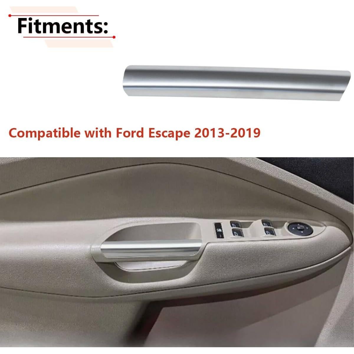 Mango de Apoyabrazos Izquierdo RLB-HILON Plata para Ford Escape 2013-2019