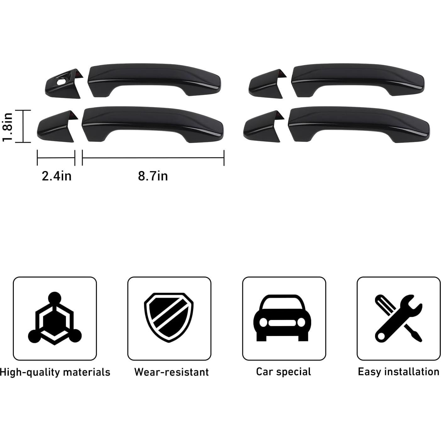 Cubiertas de Manijas de Puerta Linskip para Chevrolet Colorado 2014-2022