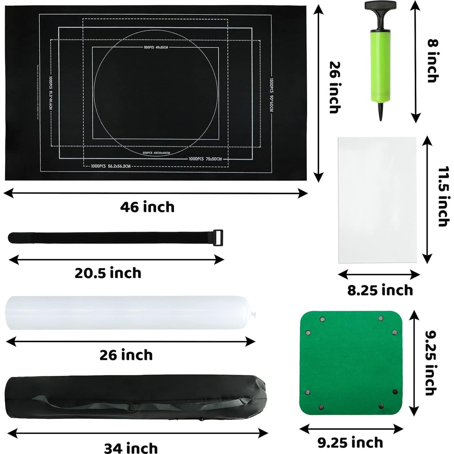 Alfombrilla de Rompecabezas Portátil FelizRoca 116.8x66cm 1500 Piezas