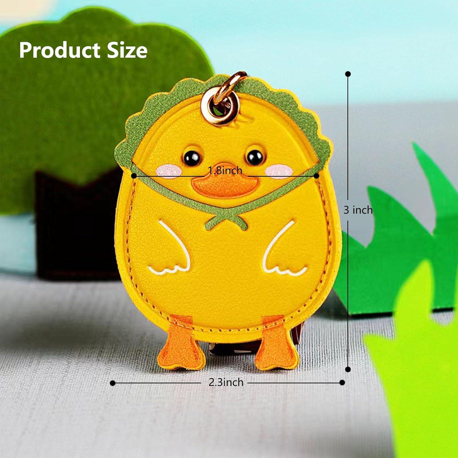 Funda de Cuero para AirTag y SmartTag VBANU - Diseño Patito