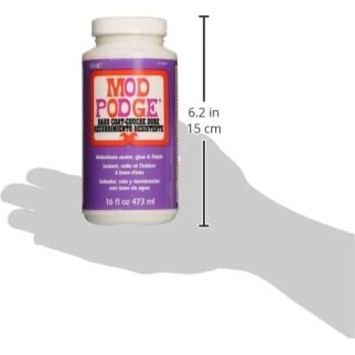 Pegamento Mod Podge Hard Coat 16 oz - Acabado Transparente Satinado