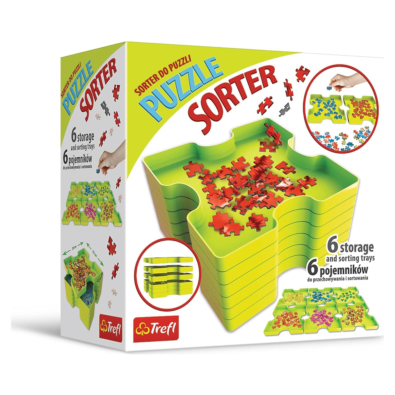 Clasificador de Rompecabezas Trefl con 6 Contenedores 19x19cm