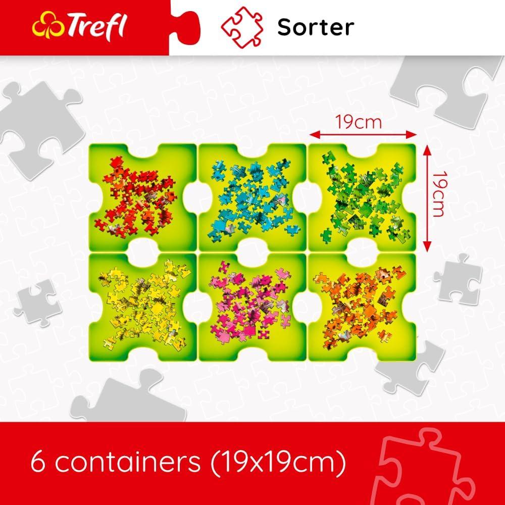 Clasificador de Rompecabezas Trefl con 6 Contenedores 19x19cm