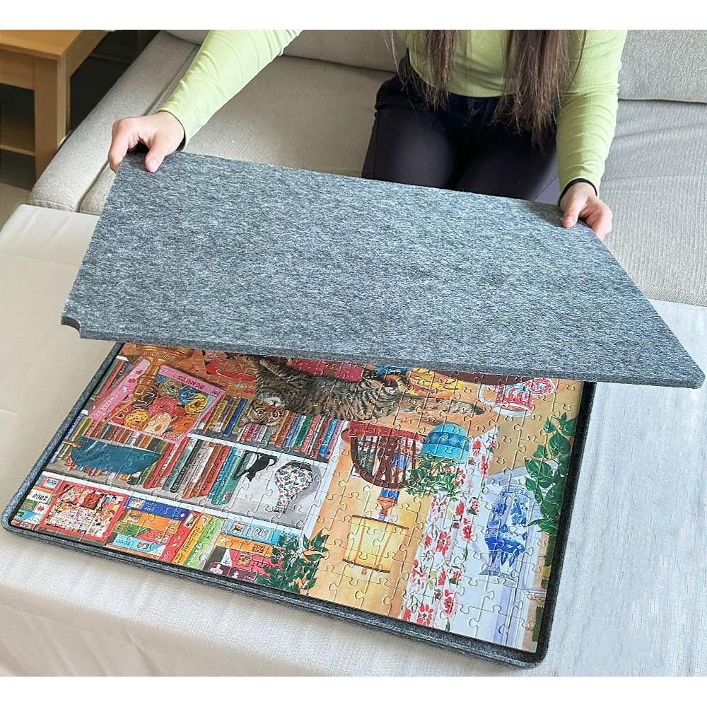 Tablero de Rompecabezas de Fieltro Gris AllwaySmart 500 Piezas
