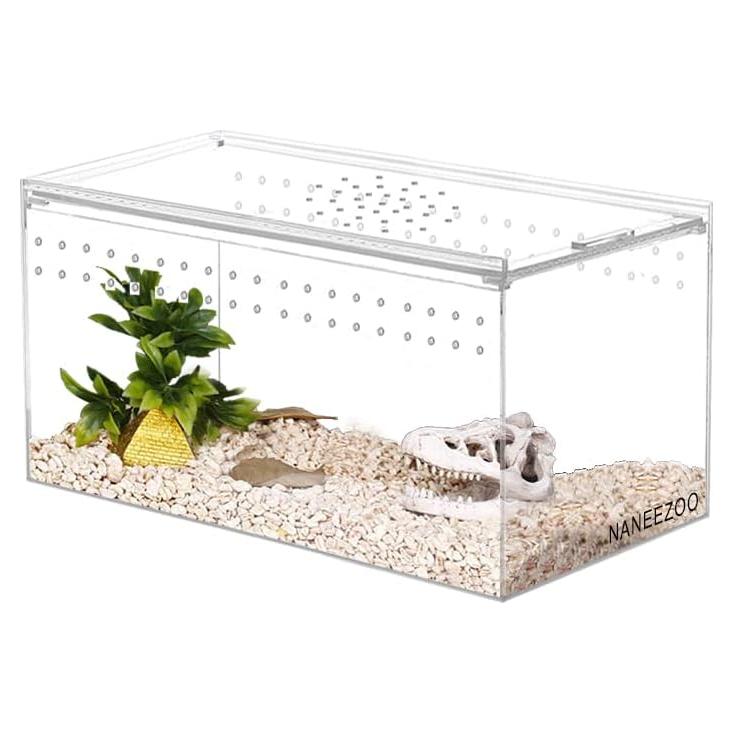 Recinto de Reptiles Acrílico NANEEZOO 20.32x10.16x10.16 cm