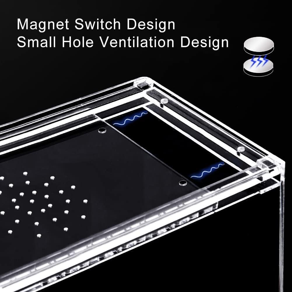 Recinto de Reptiles Acrílico NANEEZOO 20.32x10.16x10.16 cm