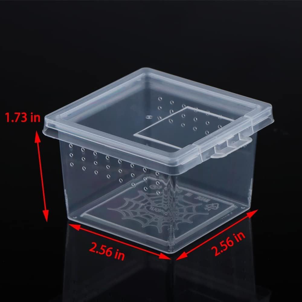 Caja de Cría para Insectos DQITJ 10 Unidades Acrílico 6.5cm