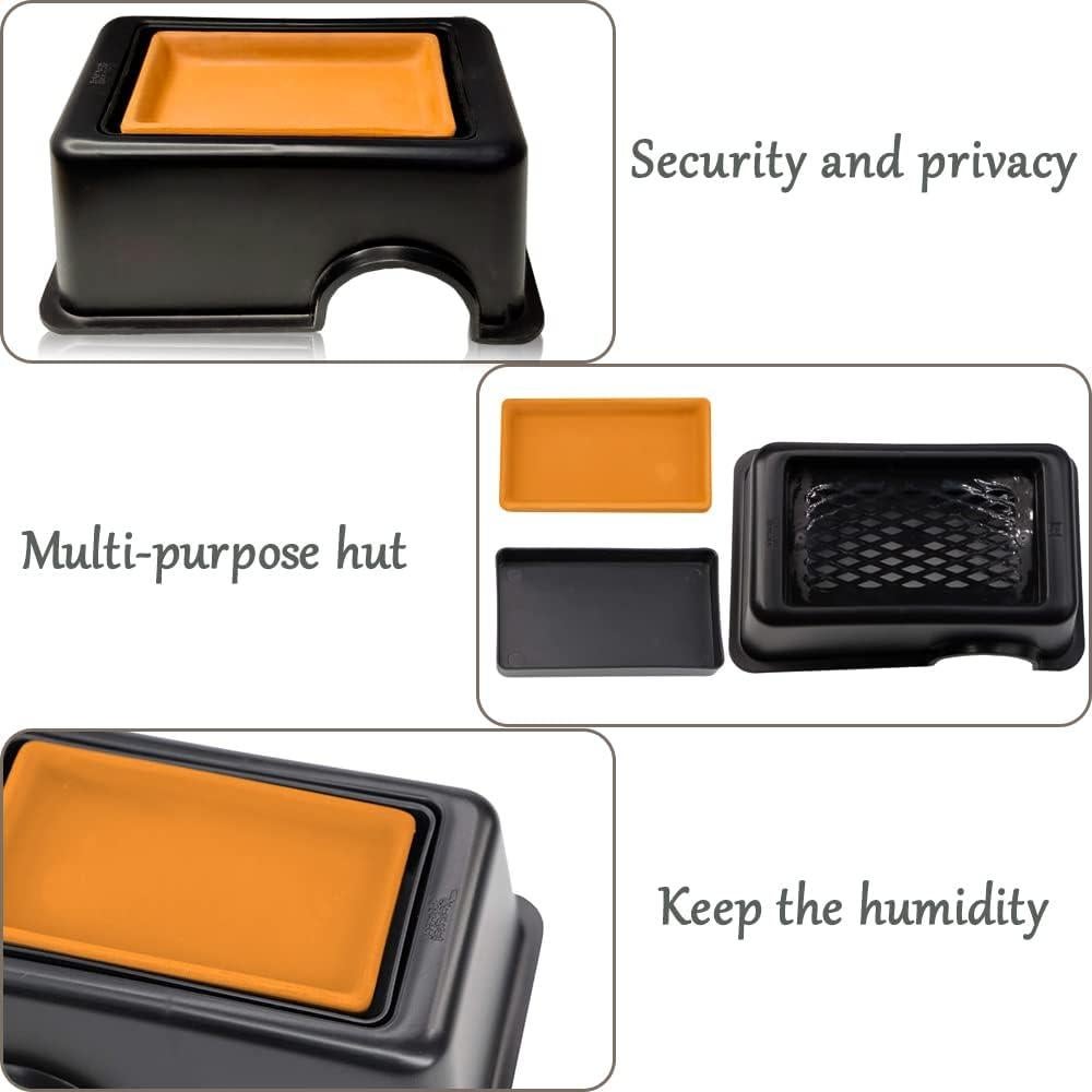 Juego de Caja de Cría de Reptiles Hamiledyi Portátil 26x18cm