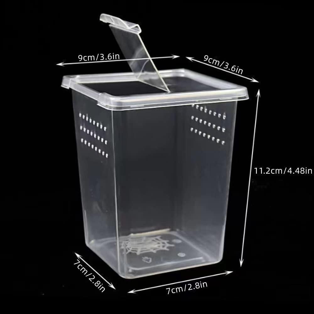 Caja de Terrario Acrílica FKUMLUN para Insectos y Reptiles 3 Pcs