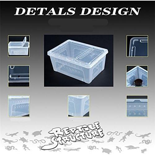 Caja de Cría para Reptiles Hypeety 19x12.5x8 cm Ventilada