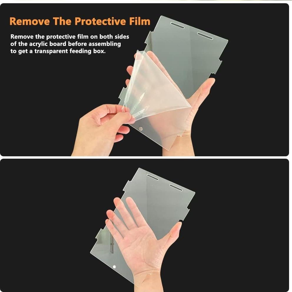 Terrario Acrílico para Reptiles JOBEDE 12.7x12.7x20.3 cm