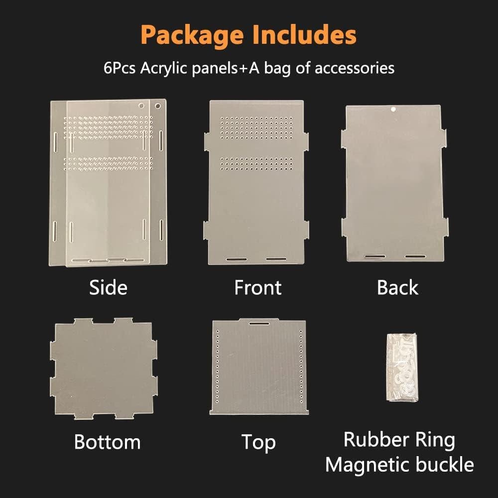 Terrario Acrílico para Reptiles JOBEDE 12.7x12.7x20.3 cm