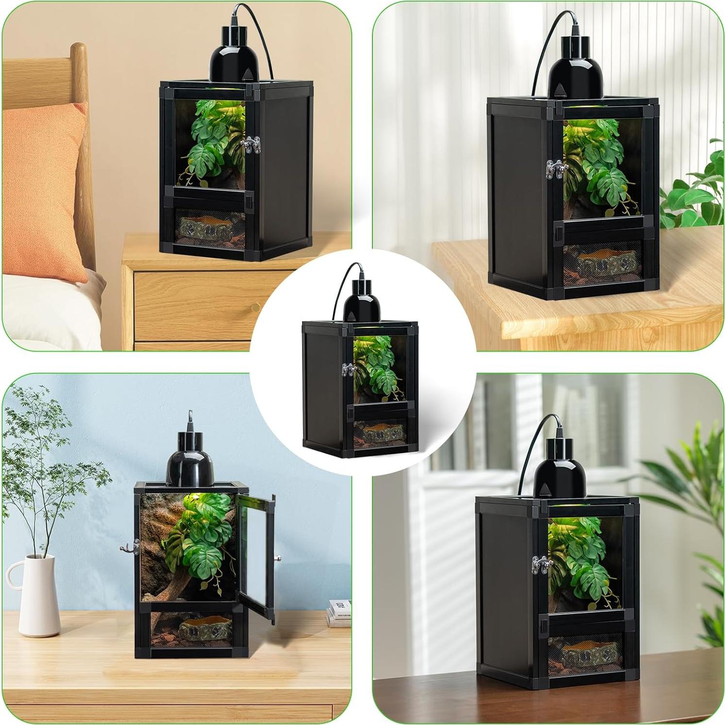 Jaula de Reptiles ToxiRium Mini 20.3x20.3x30.5 cm con Ventilación