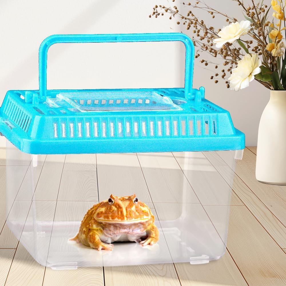 Paquete de 20 transportadores plásticos para reptiles DQITJ 13x8.9x8.9 cm