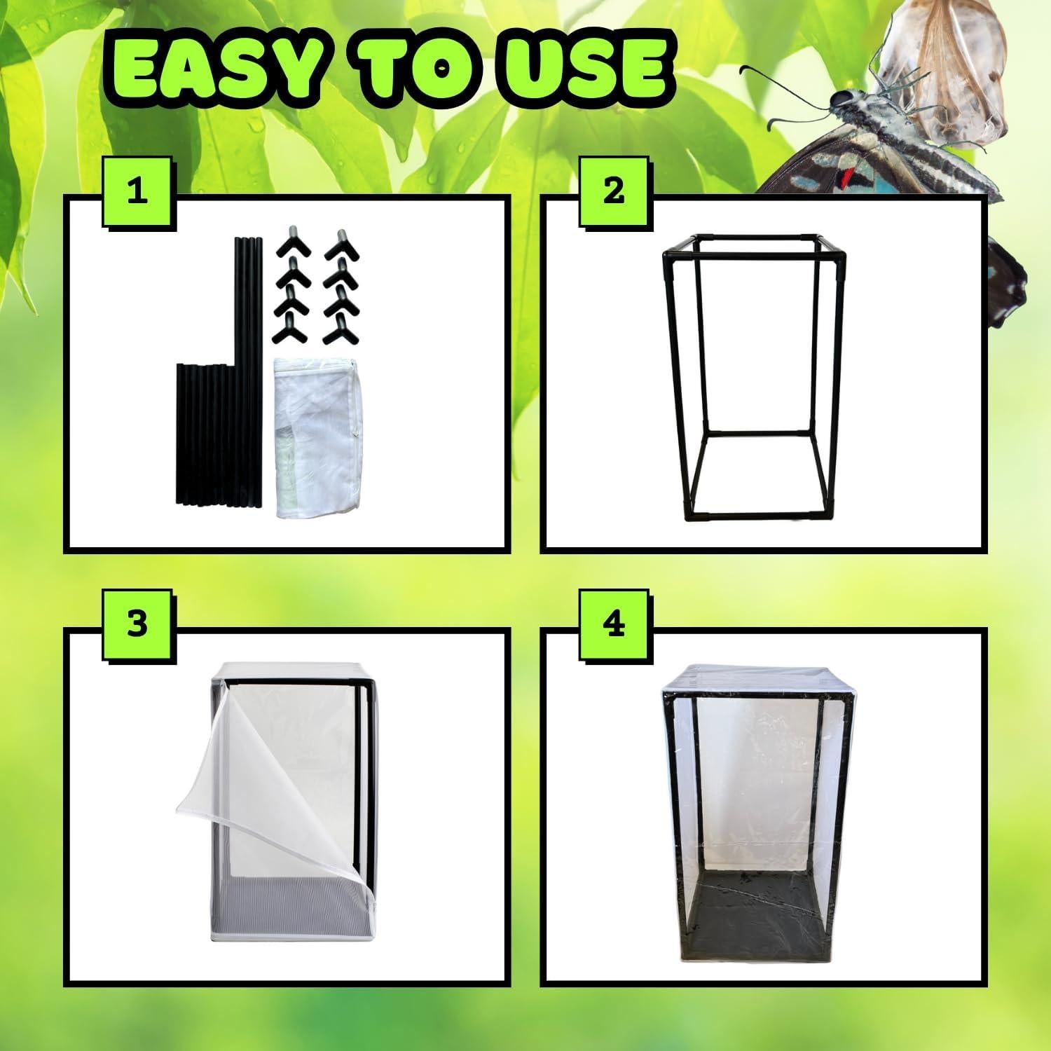 Hábitat de Mariposas Antoll 76.2cm Jaula de Insectos Malla