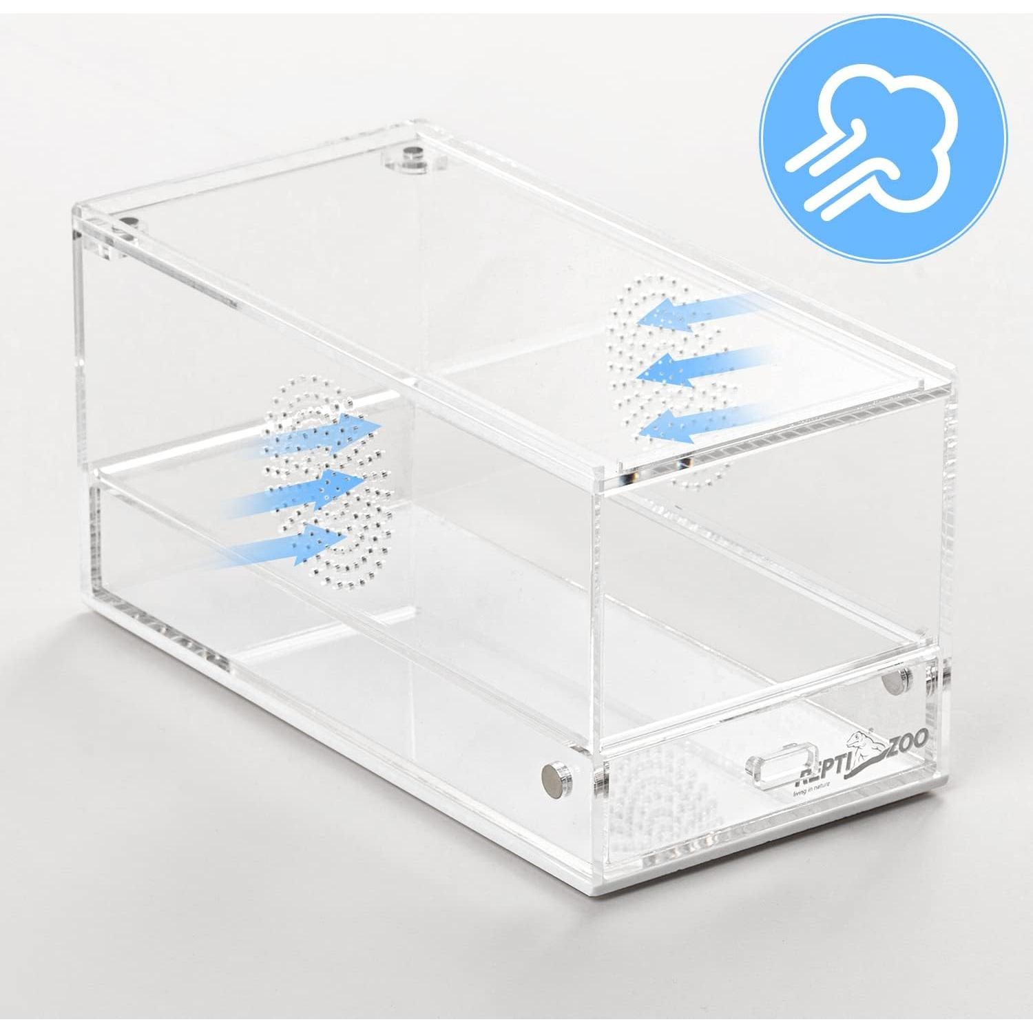 Terrario Acrílico REPTI ZOO 20.32x10.16x10.16 cm para Reptiles