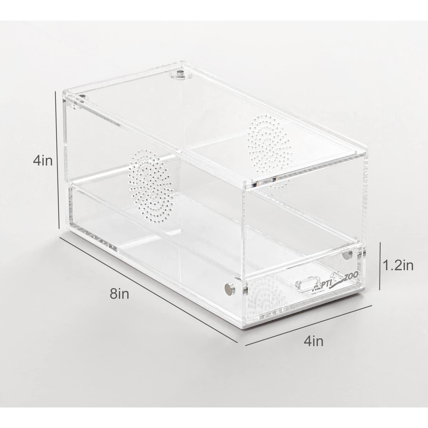 Terrario Acrílico REPTI ZOO 20.32x10.16x10.16 cm para Reptiles