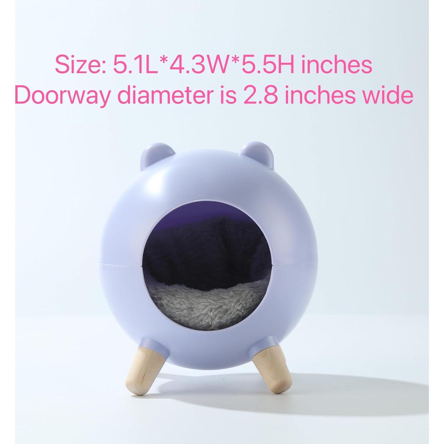 Escondite para Hámster TUTU&LELE Nido Espacial Púrpura