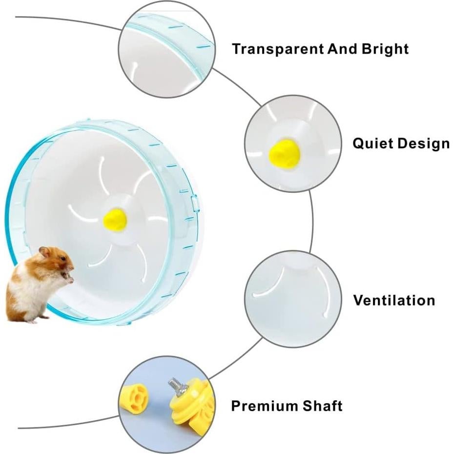 Rueda de Hámster Silenciosa YuanYouTong 12 cm para Animales Pequeños