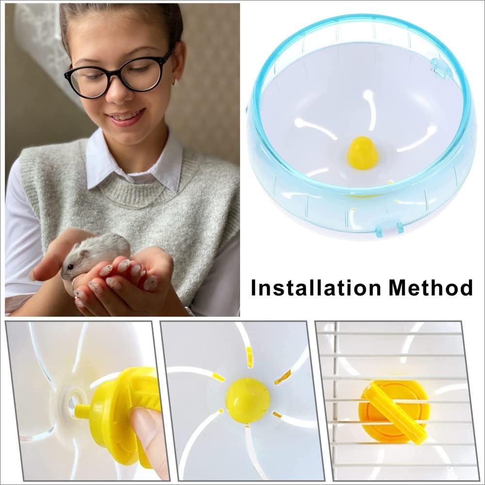 Rueda de Hámster Silenciosa YuanYouTong 12 cm para Animales Pequeños