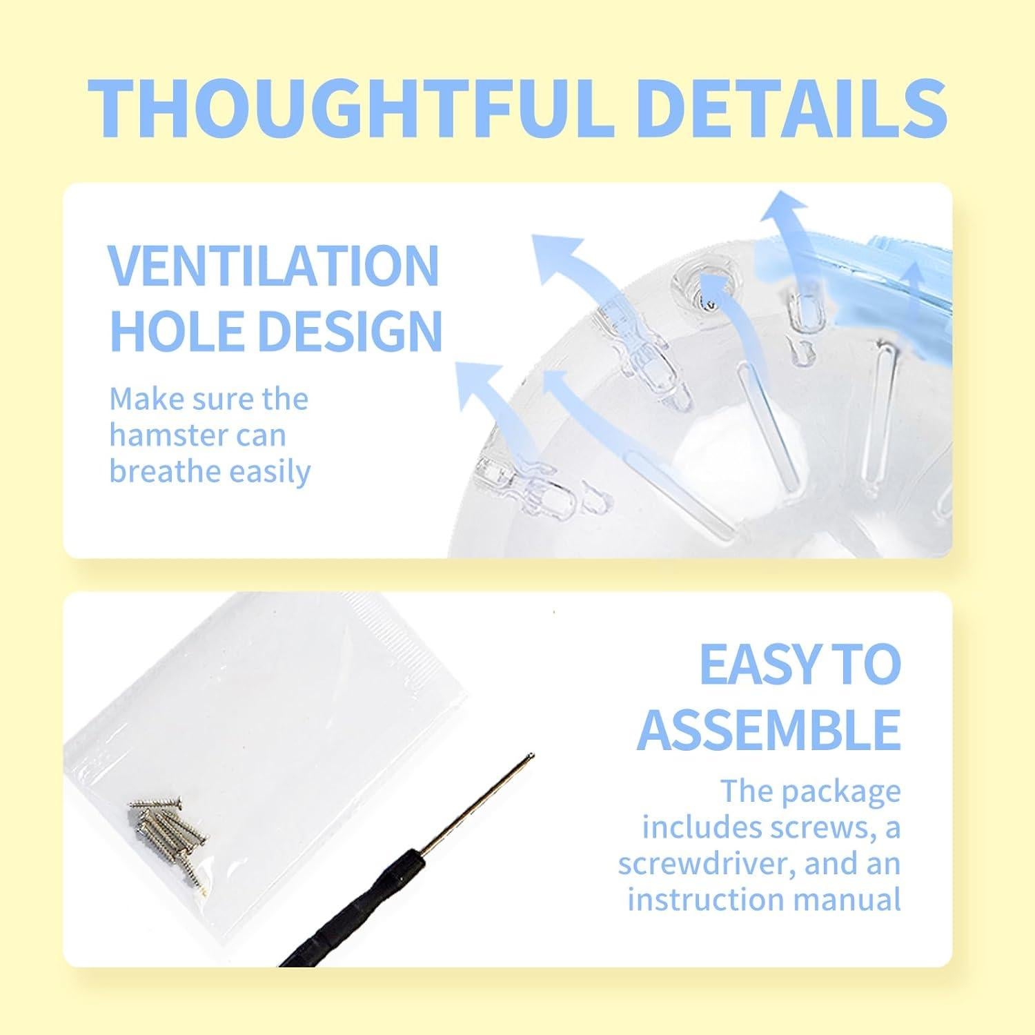 Bola de Hámster 20 cm JONSANTY Azul Transparente Accesorios