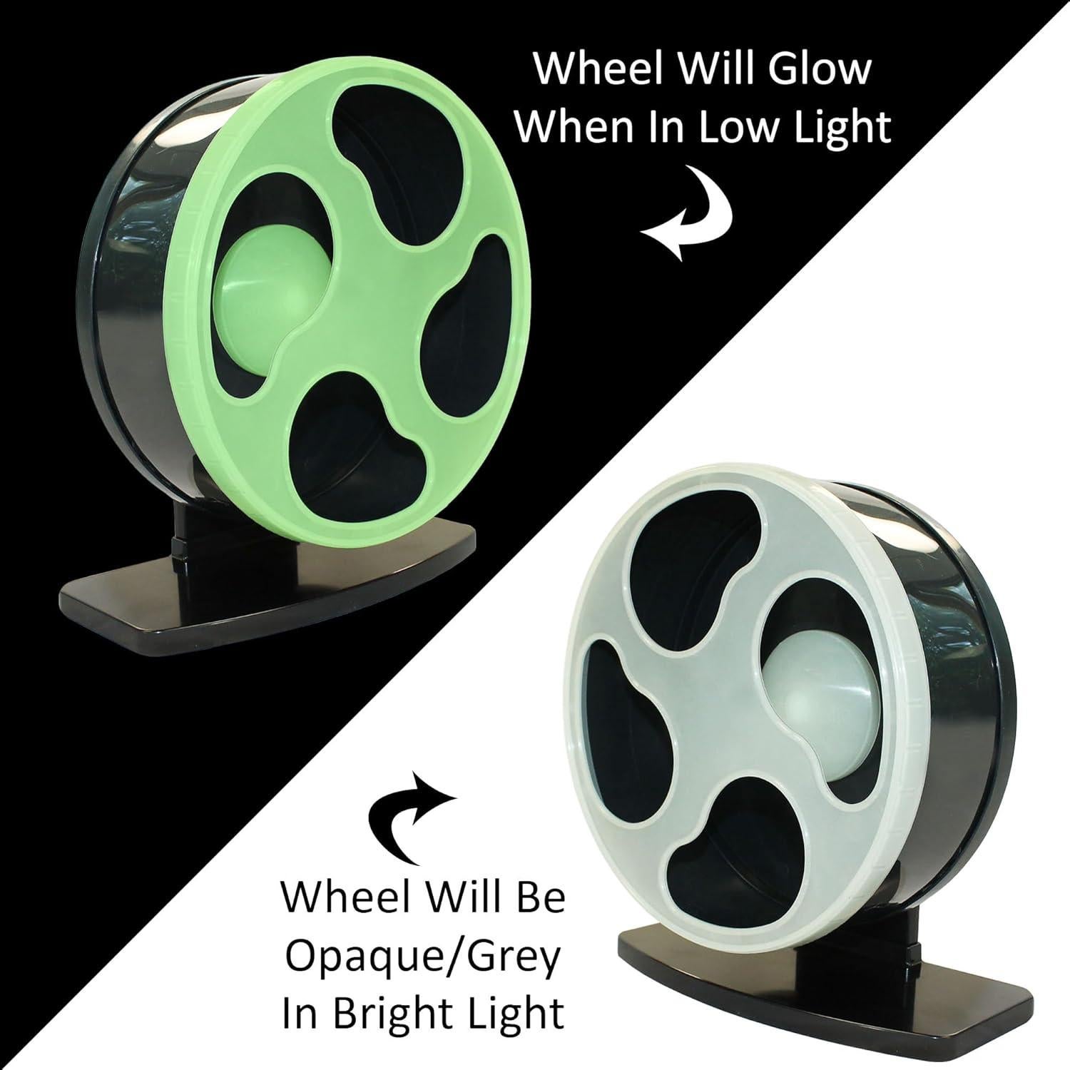 Rueda de Ejercicio Silent Runner Exotic Nutrition 22.86 cm Brilla en la Oscuridad